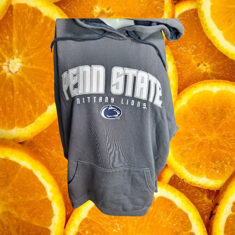 Knights Apparel Penn State Nittany Lions Hoodie Grey Embroidered Mens 2XL XXL